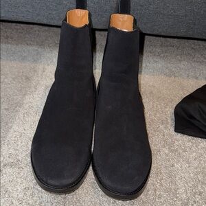 ORO LA Black Suede Men's Chelsea Boots